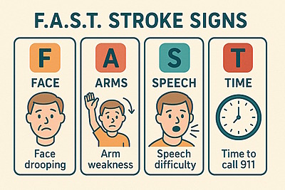 FAST stroke symptoms guide